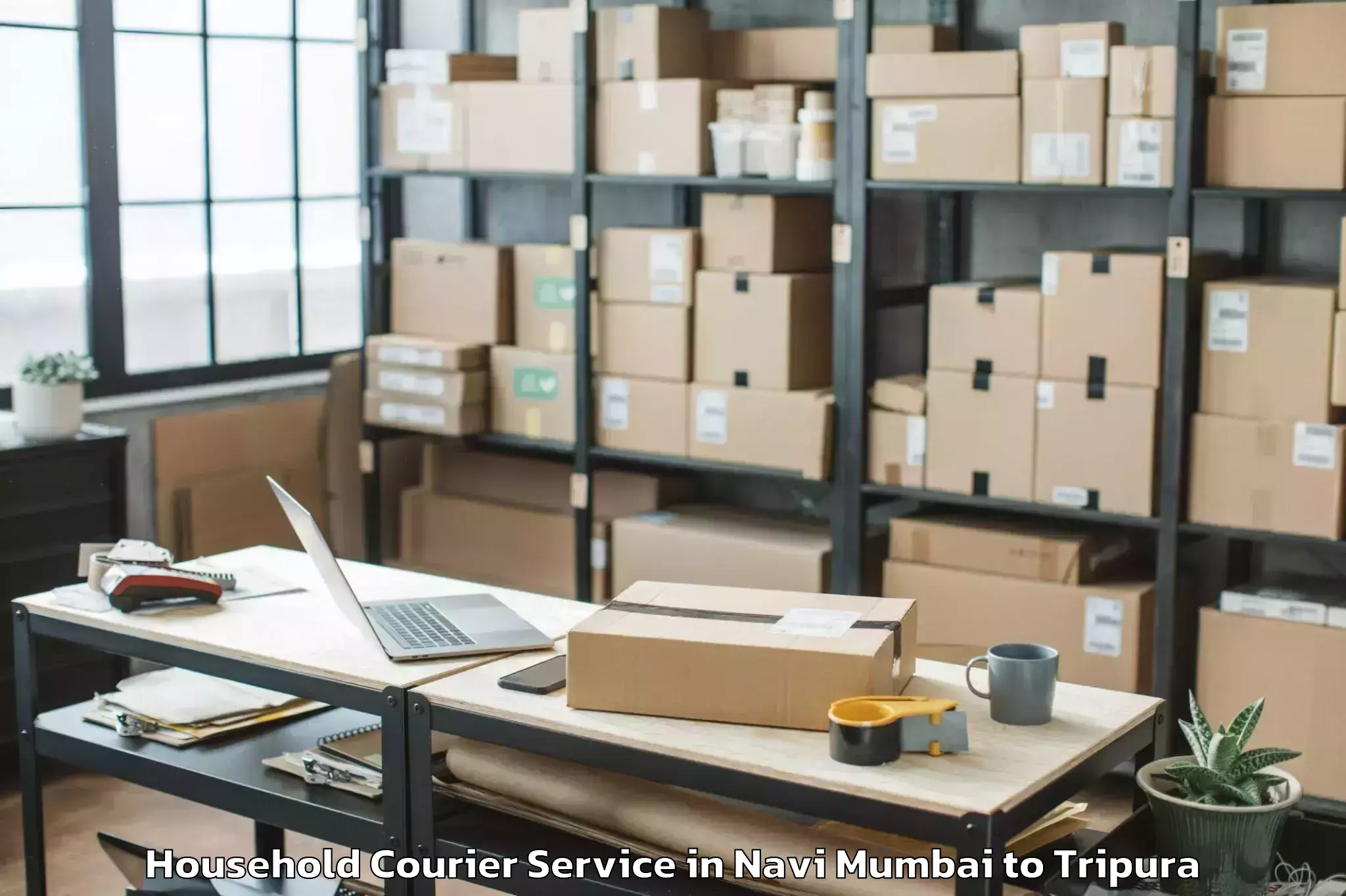 Trusted Navi Mumbai to Jirania Household Courier